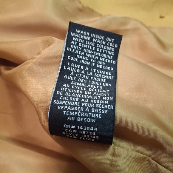 7 For All Mankind Cropped Button Long Sleeve Gold Blazer Women Size Medium - Picture 16 of 16